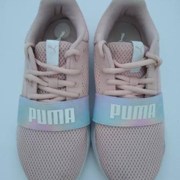 Girls Puma Pink Soft Foam Optimal Comfort Sneakers sz 4.5 - Picture 1 of 7